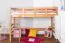 Hochbett für Kinder 90 x 200 cm | Massivholz: Buche | Natur Lackiert | umbaubar in Einzelbett | Premium-Qualität | inkl. Rollrost Abbildung