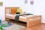 Bettrahmen für Kinder / Kinderbett 120 x 200 cm | Massivholz: Buche | Natur | besonders hohe Qualität Abbildung