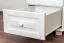 Kleiderschrank | 1 Drehtür | 1 Schublade | mit Kleiderstange | 47 cm breit | Massivholz | Farbe: Weiß Abbildung