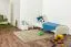 Bettrahmen für Kinder / Kinderbett 80 x 200 cm | Massivholz: Kiefer | Weiß Lackiert Abbildung