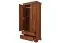 88 cm breiter Kleiderschrank mit 2 Türen und 2 Schubladen | Farbe: Dunkelbraun | Tiefe: 49 cm Abbildung