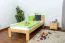 Bettrahmen für Kinder / Kinderbett 90 x 200 cm | Massivholz: Kiefer | Natur Lackiert Abbildung