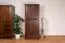 84 cm breiter Kleiderschrank mit 2 Türen | Farbe: Nuss Abbildung