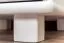 Kleiderschrank | 1 Drehtür | 1 Schublade | mit Kleiderstange | 47 cm breit | Massivholz | Farbe: Weiß Abbildung