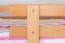 Hochbett für Kinder 90 x 200 cm | Massivholz: Buche | Natur Lackiert | umbaubar in Einzelbett | Premium-Qualität | inkl. Rollrost Abbildung