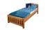 Kinderbett 100 x 200 cm | Massivholz: Eiche | Natur Lackiert Abbildung