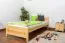 Bettrahmen für Kinder / Kinderbett 90 x 200 cm | Massivholz: Kiefer | Natur Lackiert Abbildung
