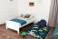Bettrahmen für Kinder / Kinderbett 90 x 200 cm | Massivholz: Kiefer | Weiß Lackiert Abbildung