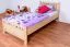 Bettrahmen für Kinder / Kinderbett 100 x 200 cm | Massivholz: Buche | Natur Lackiert Abbildung