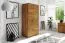 100 cm breiter Kleiderschrank mit 2 Türen | Farbe: Natur Abbildung