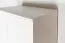 Kleiderschrank | 2 Drehtüren | Keine Schublade | 2 Fächer | mit Kleiderstange | 84 cm breit | Farbe: Weiß Abbildung