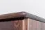 Kleiderschrank | 3 Drehtüren | 4 Fächer | mit Kleiderstange | 120 cm breit | Massivholz | Farbe: Nuss Abbildung