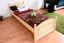 Bettrahmen für Kinder / Kinderbett 80 x 200 cm | Massivholz: Kiefer | Natur Lackiert Abbildung