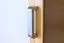 40 cm breiter Kleiderschrank mit 1 Tür, 4 Fächern und 2 Schubladen aus Massiv-Holz | Farbe: Natur | Tiefe: 50 cm Abbildung