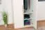 92 cm breiter Kleiderschrank mit 2 Türen | Farbe: Beige Abbildung