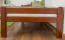 Kinderbett / Jugendbett "Easy Premium Line" K1/2n, Buche Vollholz massiv kirschrot lackiert - Liegefläche: 90 x 190 cm