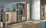 Schrank Sichling 06, Farbe: Eiche Braun - Abmessungen: 175 x 35 x 32 cm (H x B x T)
