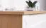 Kommode Bambey 10, Farbe: Eiche / Weiß - 90 x 104 x 44 cm (H x B x T)