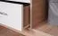 Schlichte Kommode Hannut 14, Farbe: Weiß / Eiche - Abmessungen: 84 x 140 x 40 cm (H x B x T)