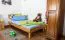 Eiche-Bett massiv | 90 x 200 cm | Eiche | Geölt Abbildung