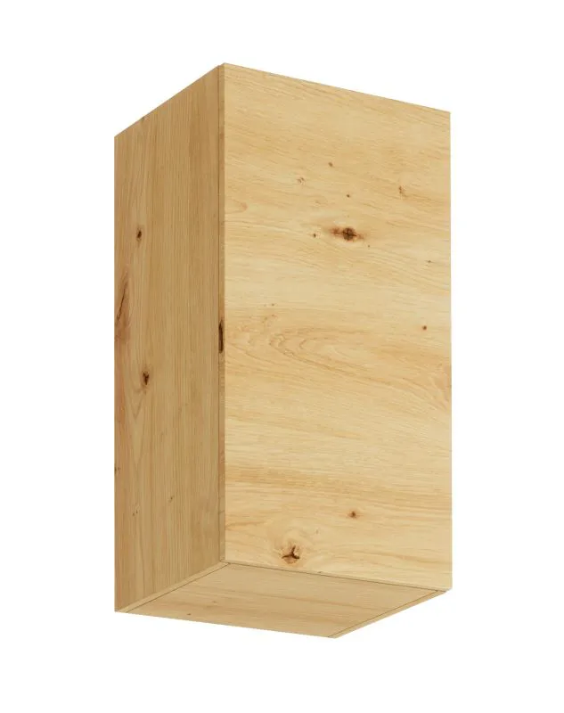 Küchenhängeschrank | Push-to-Open | 40 x 31,3 x 72 cm | Artisan-Eiche | grifflose Front | 1 Tür | Matterhorn 02 | 2 Fächer