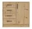 Schmale Kommode Hannut 32, Farbe: Eiche Artisan - Abmessungen: 84 x 90 x 40 cm (H x B x T)