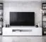 TV-Unterschrank Silvado 2 | Weiß Hochglänzend | 200 x 40 x 45 cm| großes Kippfach mit 2 Fächern | Griffloses Design | Robust & Langlebig | vollständig lackiert