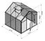 Gewächshaus - Glashaus Mangold L5, gehärtetes Glas 4 mm, Grundfläche: 4,80 m² - Abmessungen: 220 x 220 cm (L x B)
