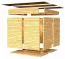 Gerätehaus / Gartenhaus 1,8 x 3,86 Meter (inkl. Dach) | aus Holz | aus vorgefertigten Elementen| unbehandelt | mit Pultdach Abbildung