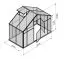 Gewächshaus Endivie XL4, HKP 6 mm, Grundfläche: 4,40 m² - Abmessungen: 150 x 290 cm (L x B)