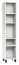 Regal Pantanoso 22, Farbe: Weiß - Abmessungen: 195 x 39 x 38 cm (H x B x T)