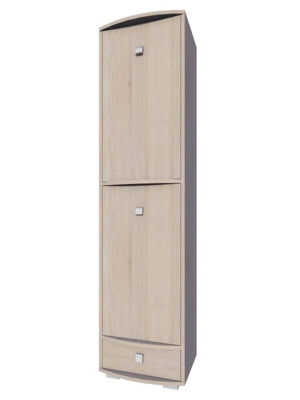 Schrank Rabaul 25, Farbe: Sonoma Eiche - Abmessungen: 200 x 50 x 43 cm (H x B x T)