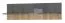 Hängeregal / Wandregal Vaitele 23, Farbe: Anthrazit Hochglanz / Walnuss - 35 x 90 x 21 cm (H x B x T)