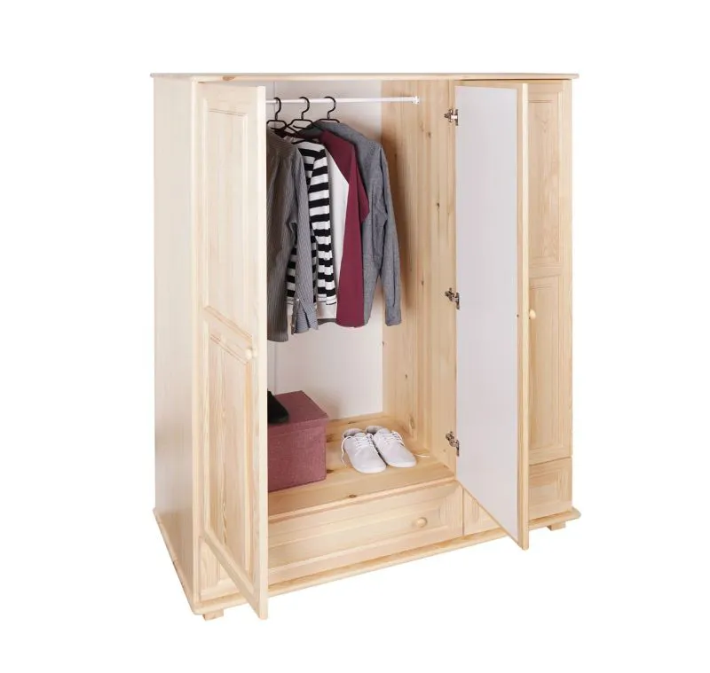 Kleiderschrank Kiefer 120 cm