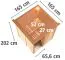 Sauna Sofia 06, 68 mm Wandstärke - 165 x 165 x 202 cm (B x T x H)