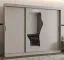 Schiebetürenschrank / Kleiderschrank Lagginhorn 24, Farbe: Kaschmir, 2,5 Meter breit, zwei Kleiderstangen, 10 Fächer, Aluminiumschienen, eine Spiegeltür
