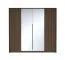 Kleiderschrank | Farbe: Eiche Dunin | 2 Spiegeltüren | inkl. LED-Beleuchtung | 223 x 60 x 210 cm | 2 Kleiderstangen | Soft-Close Funktion | 4 Fächer | 10 Fächer
