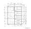 Kommode Curug 10, Farbe: Eiche / Buche hell - Abmessungen: 113 x 90 x 34 cm (H x B x T)