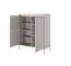 Stilvolles Wohnzimmer - Set B Balta, 4-teilig, Farbe: Beige, Push-to-open Funktion, ABS-Kantenschutz, Beine: Metall
