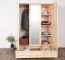 Kleiderschrank Holz natur
