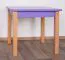 Kindertisch Laurenz Buche Vollholz massiv natur / lila - Abmessungen: 47 x 50 x 50 cm (H x B x T)