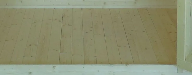 Fußboden passend für Blockbohlen Gartenhaus Lübeck 2,00 x 4,02 Meter inkl. Unterkonstruktion
