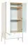Drehtürenschrank / Kleiderschrank Hildrid 04, Farbe: Akazie / Weiß - Abmessungen: 203 x 100 x 60 cm (H x B x T)