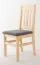Stuhl Kiefer massiv Vollholz natur 002 - Abmessung 93 x 43 x 45 cm (H x B x T)