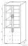 Vitrine Garut 23, Farbe: Sonoma Eiche - Abmessungen: 194 x 80 x 40 cm (H x B x T)