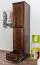 Kleiderschrank Kiefer Vollholz massiv Nussfarben 001 - Abmessung 190 x 47 x 60 cm (H x B x T) 