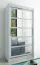 100 cm breiter Kleiderschrank mit 5 Fächern und 2 Türen | Farbe: Weiß Abbildung