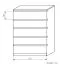 Kommode Kiunga 04, Farbe: Buche / Weiß - Abmessungen: 112 x 82 x 40 cm (H x B x T)