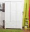 Weißer Massivholz Kleiderschrank