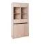 Vitrine Popondetta 21, Farbe: Sonoma Eiche - Abmessungen: 200 x 95 x 38 cm (H x B x T)
